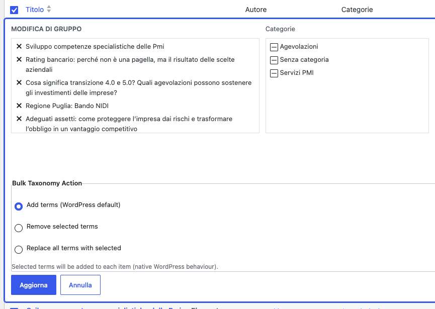 Add, Remove and Replace modes